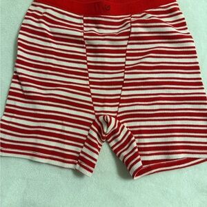 Red and White Striped Boxer Shorts